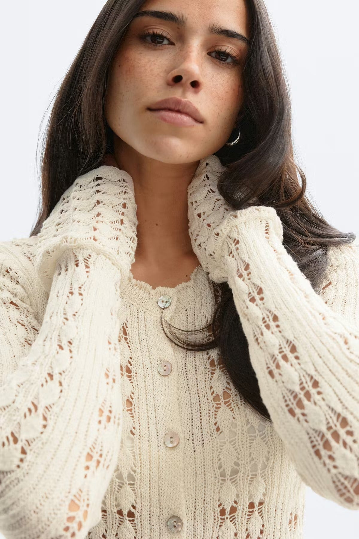 Luna Pointelle Cardigan