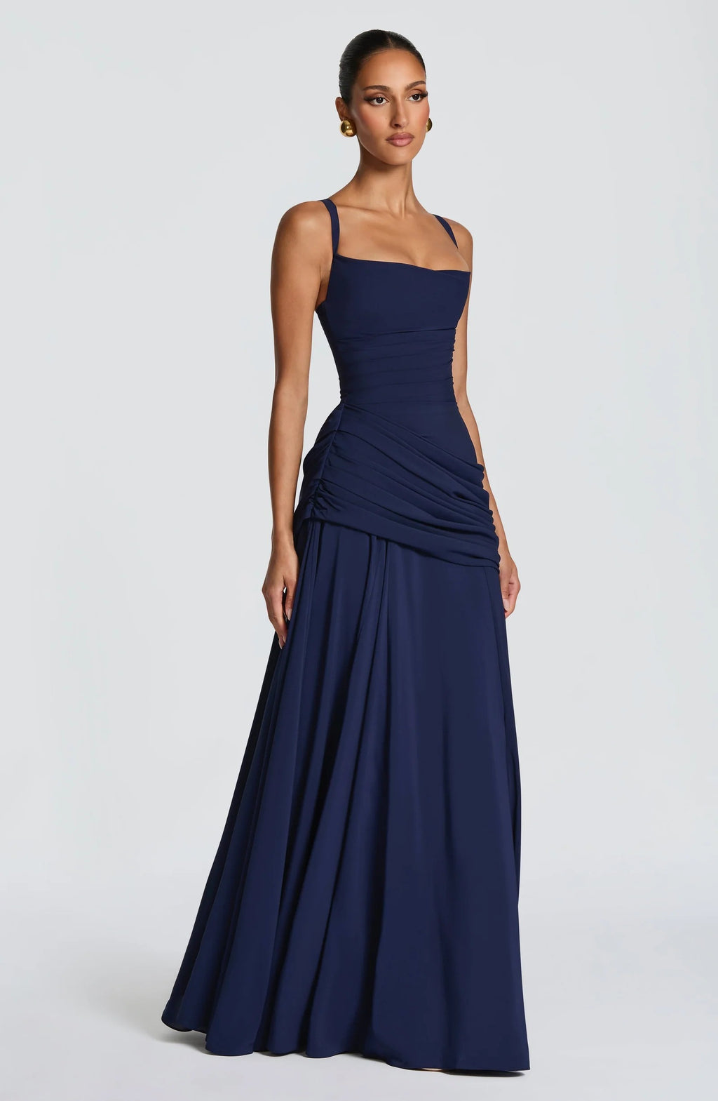 Celina Ruched Maxi Gown