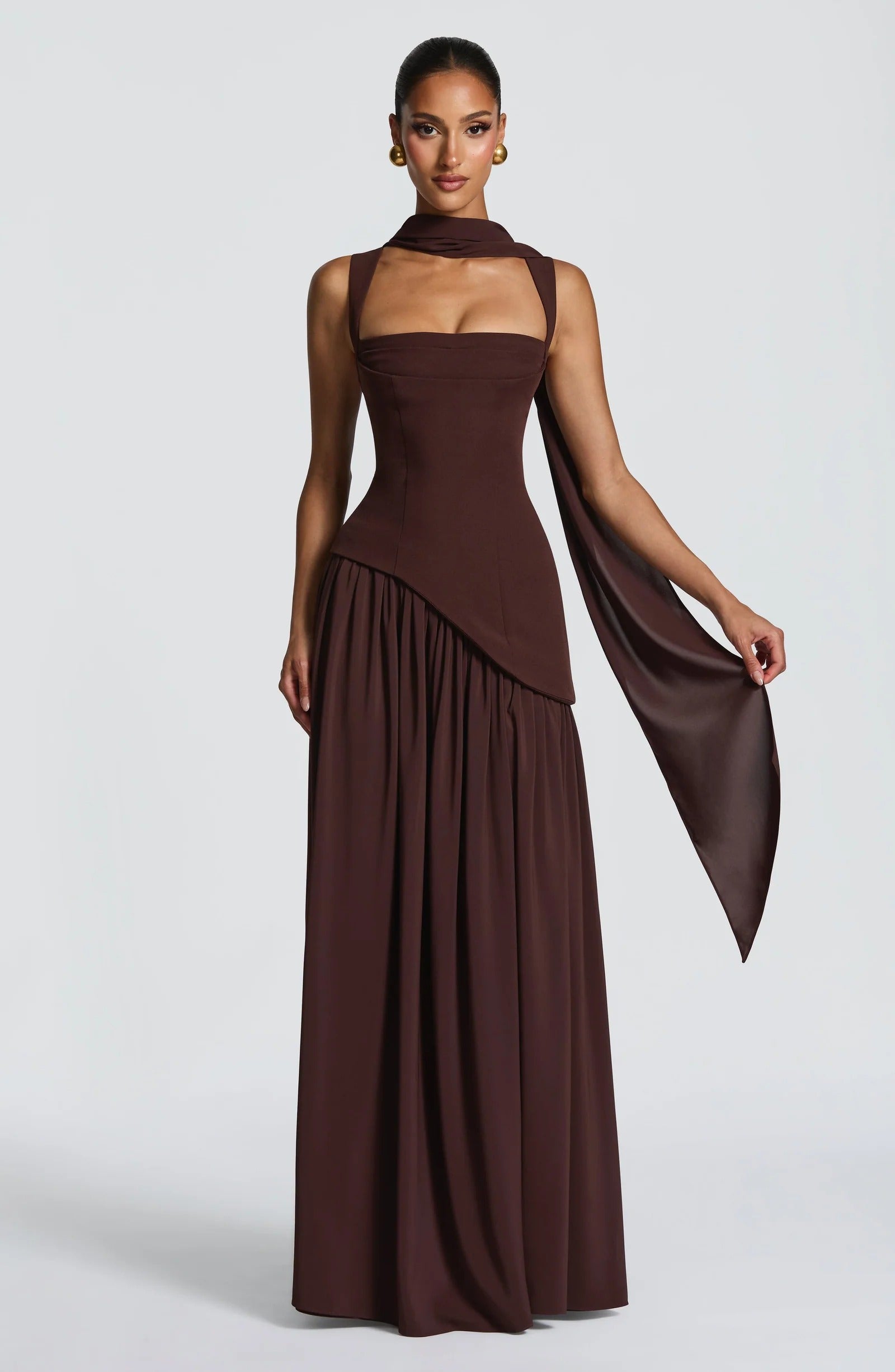 Tullulah Corset Scarf Maxi