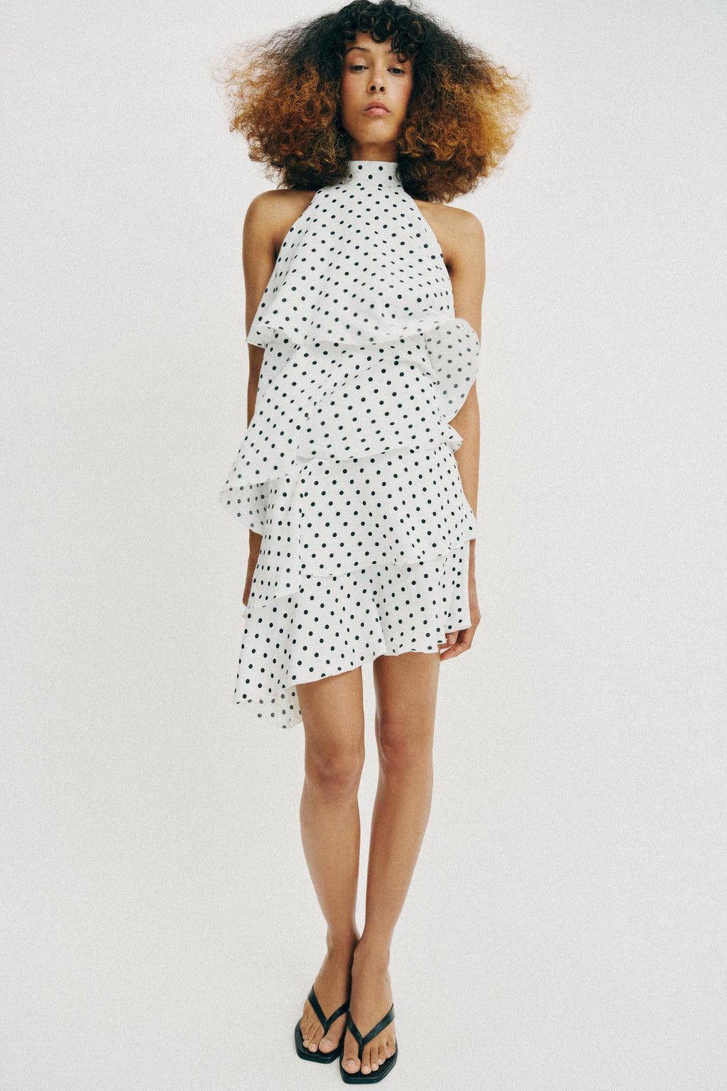 Polka Dot Halter Dress