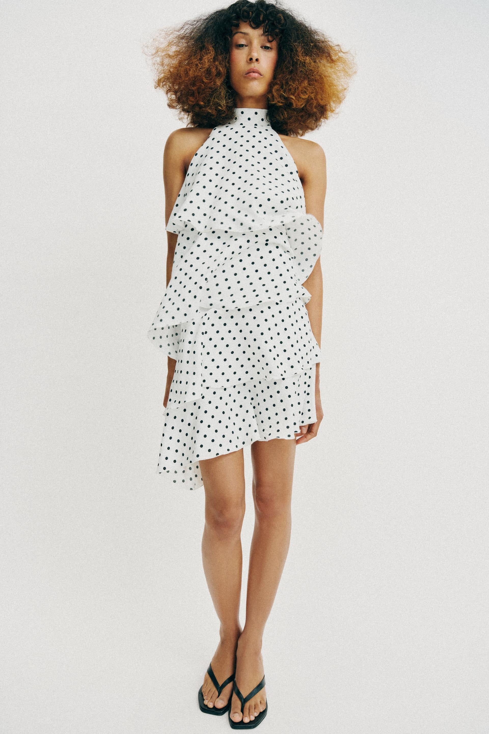 Polka Dot Halter Dress