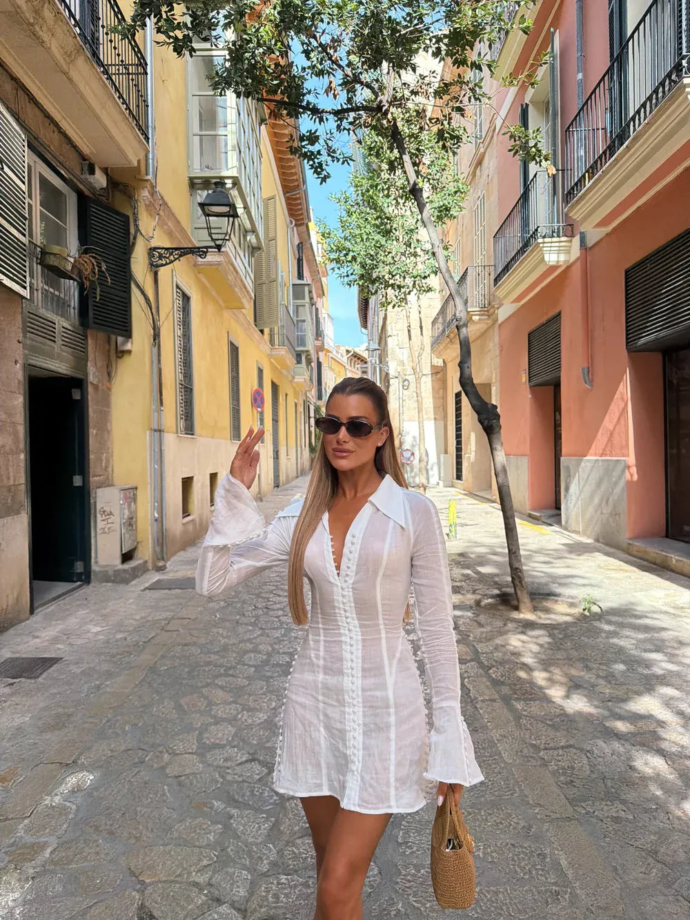 Cali Linen Shirt Mini