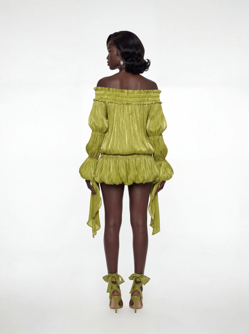 Bardot Draped Mini Dress