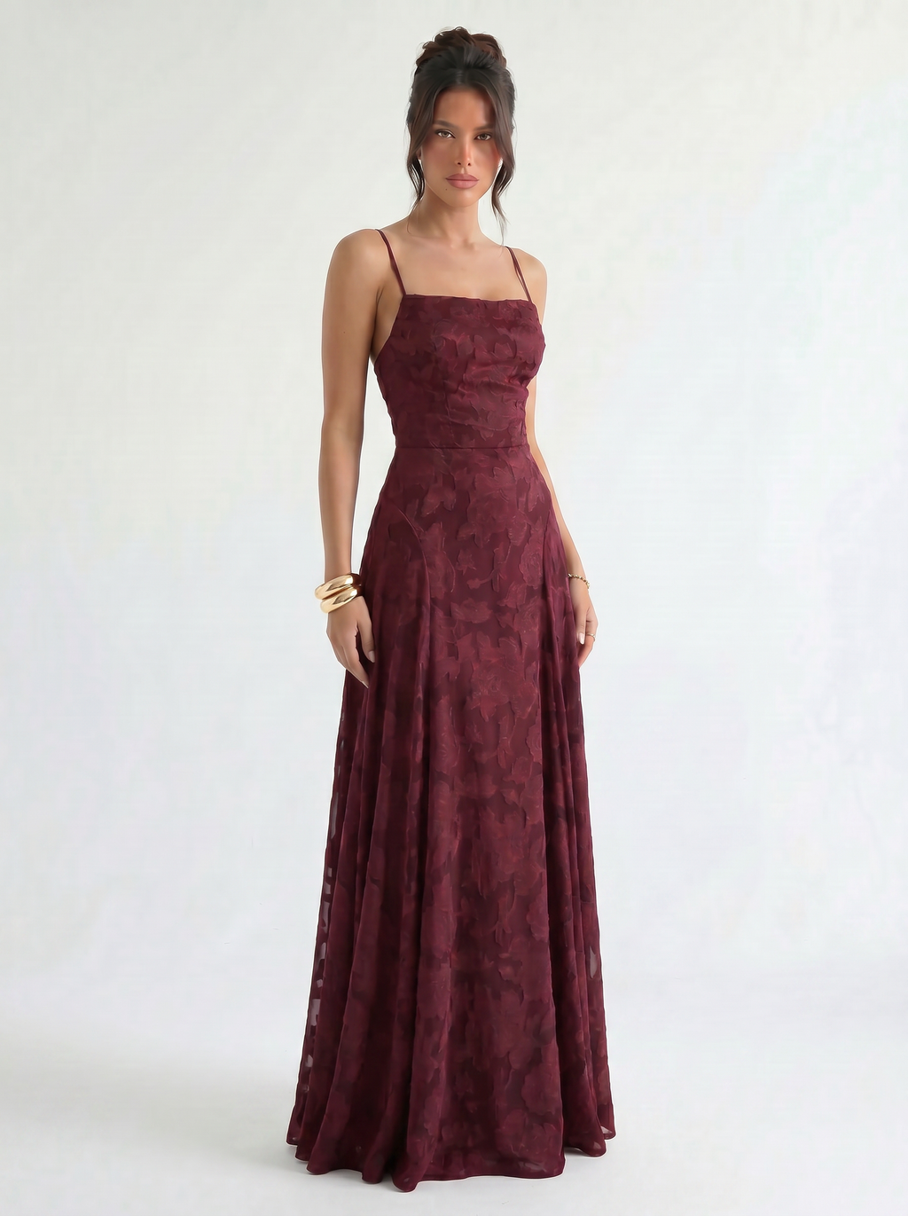 Alma Jacquard Lace Maxi