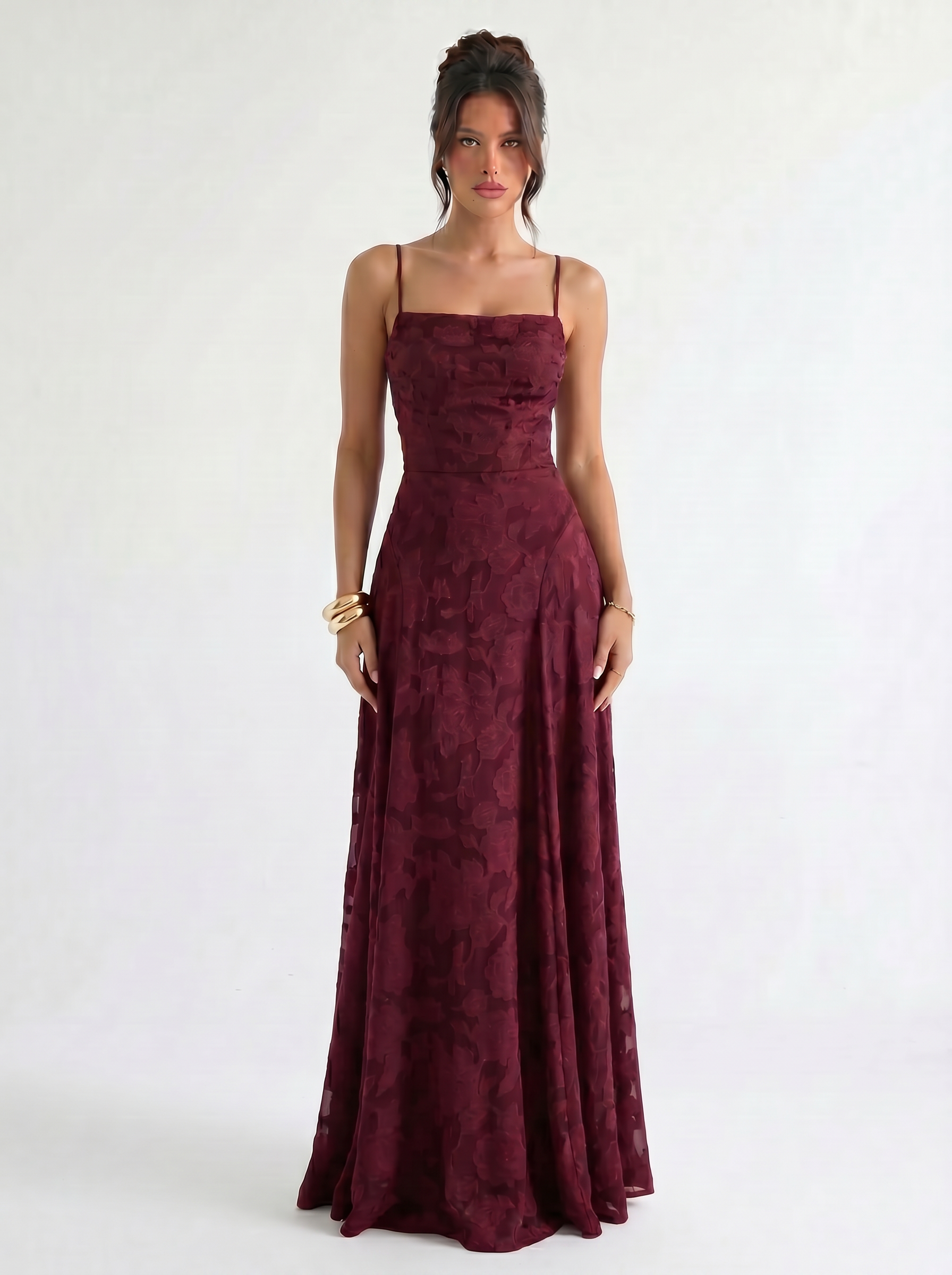 Alma Jacquard Lace Maxi
