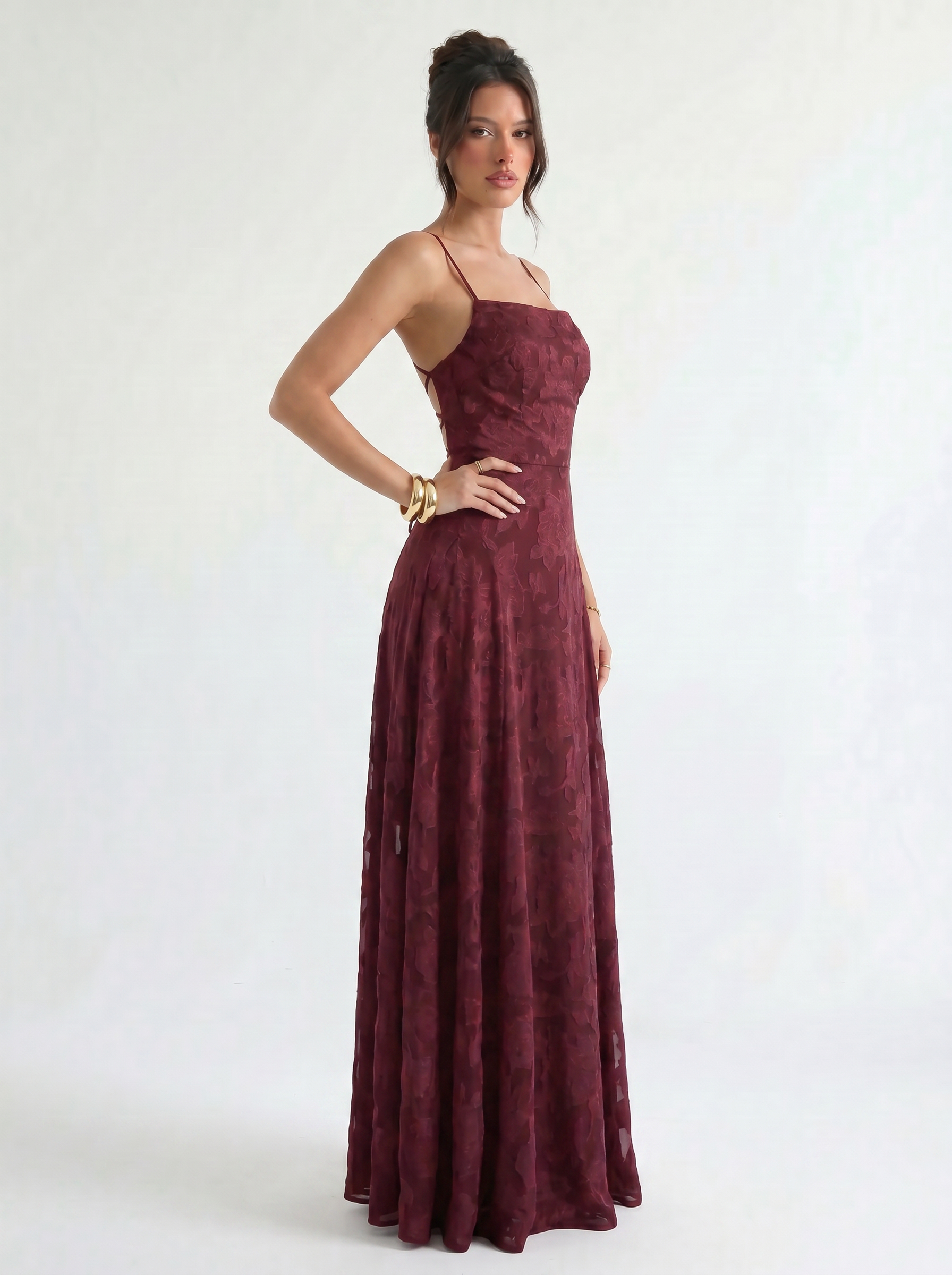 Alma Jacquard Lace Maxi