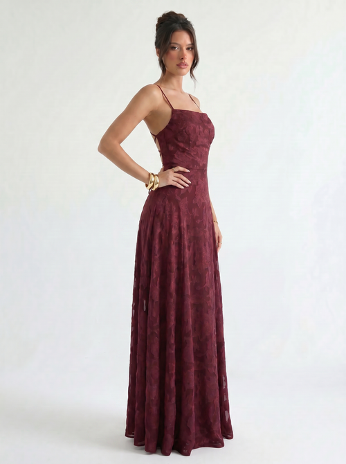 Alma Jacquard Lace Maxi