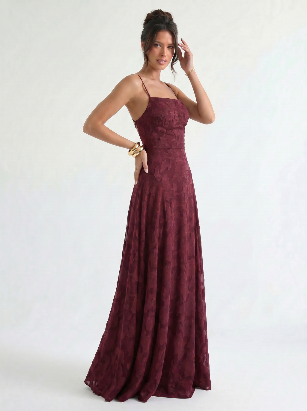 Alma Jacquard Lace Maxi
